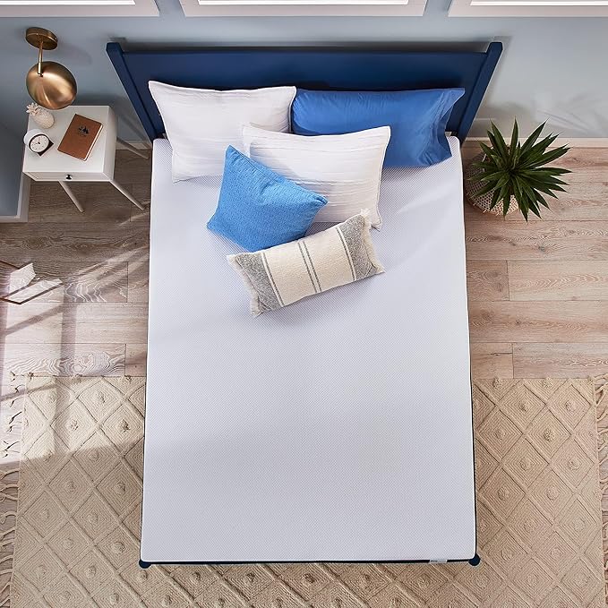 Sleep Innovations Marley 10 Inch Cooling Gel Memory Foam Mattress, Full Size, Bed in a Box, Medium Firm Support