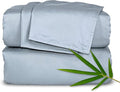 Twin Sheets by Pure Bamboo, Genuine 100% Organic Viscose Derived from Bamboo Bed Sheet Set, Luxuriously Soft & Cooling, Double Stitching, Lifetime Quality Promise (Twin, Sterling Blue)