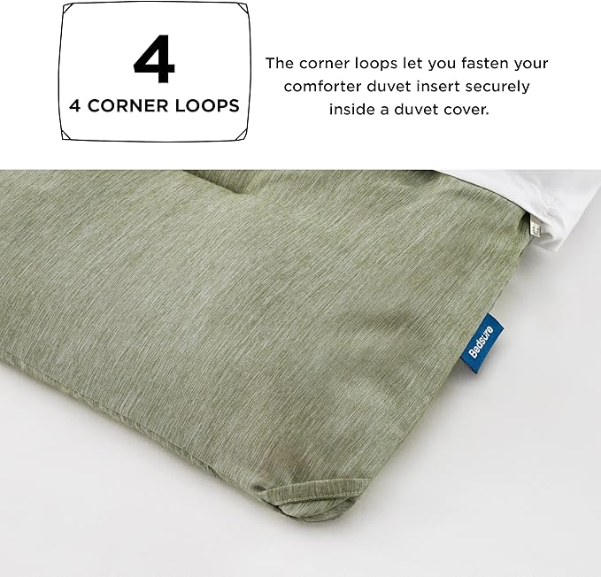 Bedsure Full Comforter Set - Olive Green Soft Bedding for All Seasons, Cationic Dyed Bed Set, 3 Pieces, 1 Full Size Comforter (82"x86") and 2 Pillow Shams (20"x26"+2")