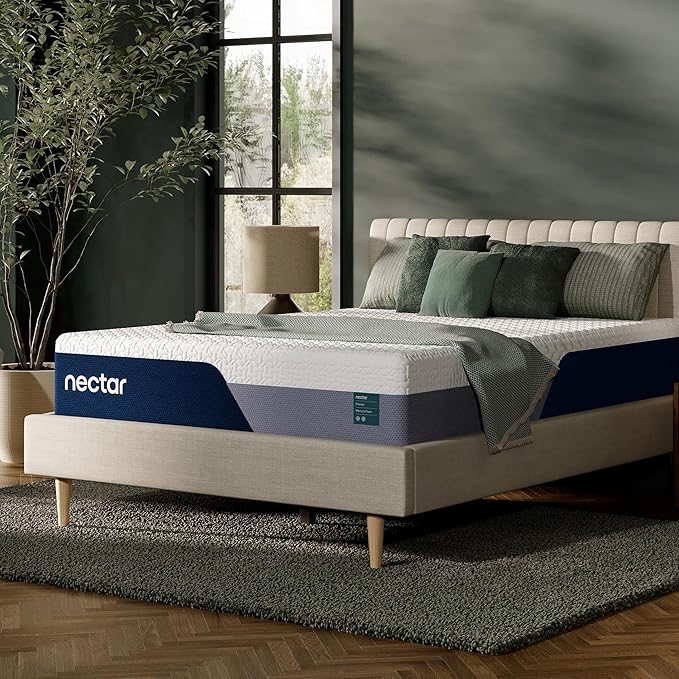 Nectar Premier 13” Full Mattress - Medium Firm - Contouring Memory Foam - Cooling Upgrade - 2” Pressure Relief Layer - Mattress in a Box - 365-Night Trial & Forever Warranty