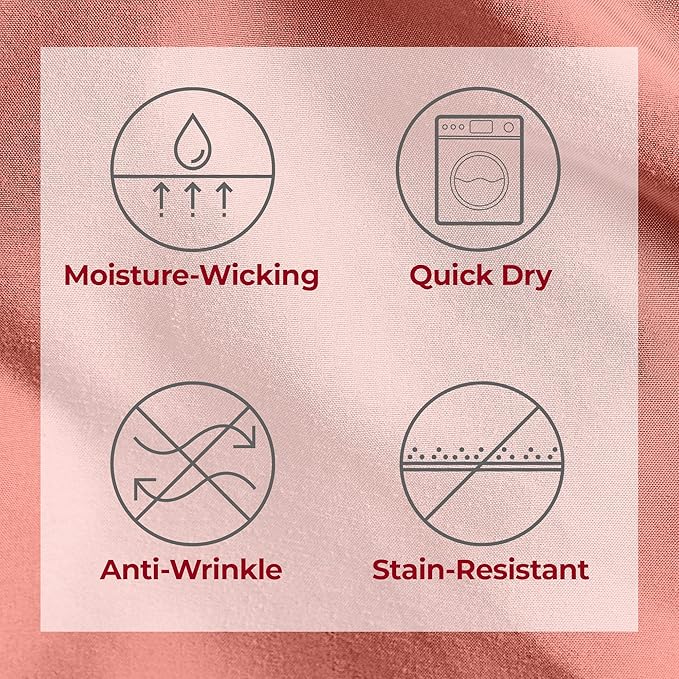 Mellanni Extra Deep Queen Sheets - 4 PC Iconic Collection Bedding - Hotel Luxury, Ultra Soft, Cooling Bed Sheets - Wrinkle, Fade, Stain Resistant (Queen, Coral)