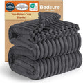 Bedsure GentleSoft Grey Full Blanket for Bed - Cozy Soft Blankets for Women, Cute Large Throws for Girls, 84x90 Inches