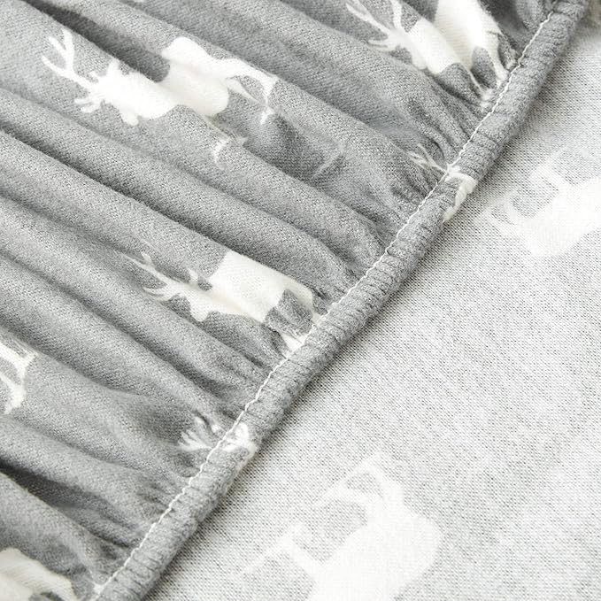 Eddie Bauer - Twin Sheets, Cotton Flannel Bedding Set, Brushed For Extra Softness, Cozy Home Decor (Elk Grove, Twin)