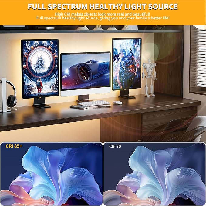 PAUTIX COB LED Strip Light 5V USB 9.84ft/3m 640LEDs 1200lm Dimmable LED Strip Light 3000K Warm White CRI90+ USB TV Backlight,Flexible Under Cabinet Tape Light for Bedroom,Kitchen,Home DIY Lighting