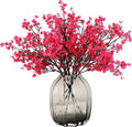 JAKY-Global 6pcs Babys Breath Artificial Flowers Gypsophila Bouquet Bulk Fake Spring Silk Small Flowers Real Touch Faux Floral for Home Bedroom Kitchen Garden Wedding Christmas Party DIY Decor (Rose)