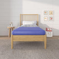 NapQueen 5 Inch Twin Memory Foam Mattress, Medium Feel, CertiPUR-US Certified, Bed in a Box, Breathable Soft Fabric Cover, Blue