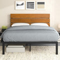 ZINUS Paul Platform Bed, Queen, Brown