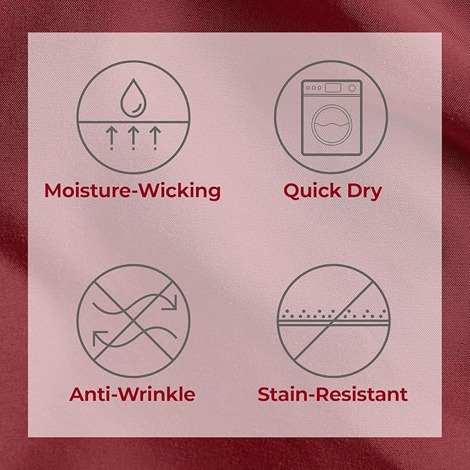 Mellanni Split King Sheets Set - 5 PC Iconic Collection Bedding - Hotel Luxury, Extra Soft, Cooling Bed Sheets - Wrinkle, Fade, Stain Resistant (Split King, Brick Red)