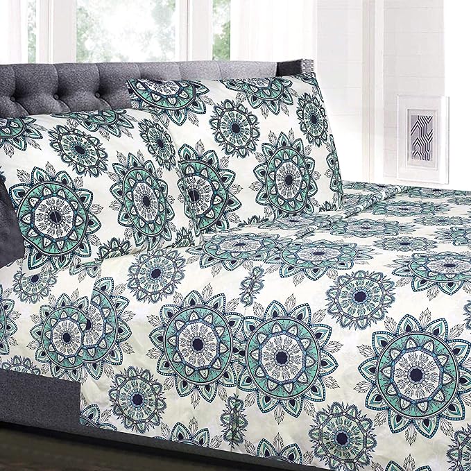 King Size Sheets - Breathable Luxury Bed Sheets with Full Elastic & Secure Corner Straps Built In - 1800 Supreme Collection Extra Soft Deep Pocket Bedding Set, Sheet Set, King, Ashley