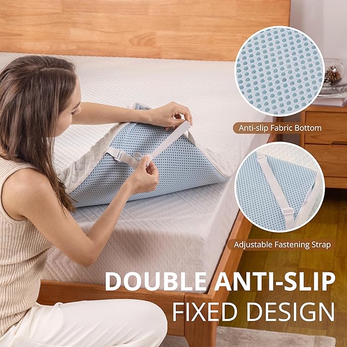 EGO Gel Memory Foam Mattress Topper, 2 Inch King with Removable Breathable Soft Cover, Cooling Bed Topper for Comfort Body Support & Pressure Relief, CertiPUR-US Certified