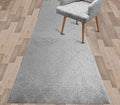 Custom Size Modern Runner Rug Carpet for Hallway Entryway Foyer Kitchen, Slip Resistant Latex Rubber Backed 31 inch Wide X Customized Length, Clouds Grey, 31 inch X 21 feet