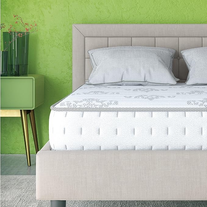 Classic Brands Decker Cool Gel Memory Foam and Innerspring Hybrid 10-Inch Mattress, Mattress in a Box, Twin