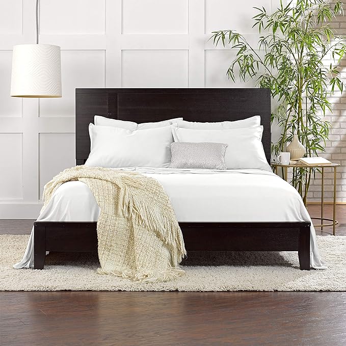 California King Sheets by Pure Bamboo, Genuine 100% Organic Viscose Derived from Bamboo Bed Sheet Set, Soft & Cooling, Double Stitching, Lifetime Quality Promise (California King, White)