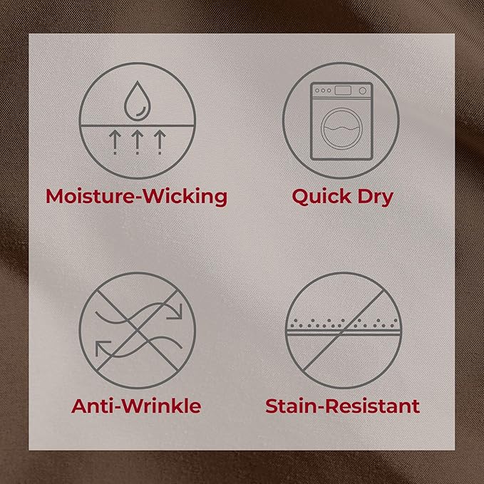 Mellanni Split King Sheets Set - 5 PC Iconic Collection Bedding - Hotel Luxury, Extra Soft, Cooling Bed Sheets - Wrinkle, Fade, Stain Resistant (Split King, Brown)