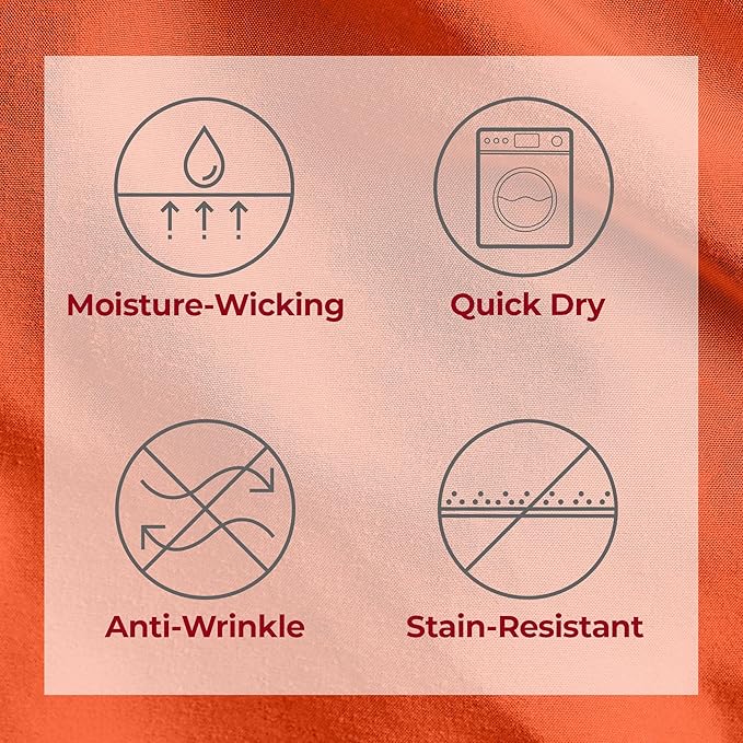 Mellanni Twin Sheets Set - 3 PC Iconic Collection Bedding - Hotel Luxury, Extra Soft, Cooling Bed Sheets - Wrinkle, Fade, Stain Resistant (Twin, Poppy Orange)