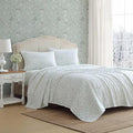 Laura Ashley - Flannel Sheets Full Size, Anti-Pilling & Wrinkle Resistant Cotton, Touchably Soft for All-Season Comfort - Bed Sheets with Matching Pillowcases & Fitted Sheet (Brinna Green)