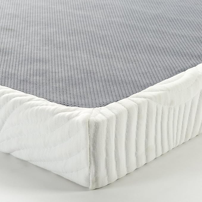 ZINUS Quick Lock Metal Smart Box Spring, 4 Inch Mattress Foundation, Strong Metal Structure, Easy Assembly, Full, White