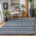 SAFAVIEH Arizona Shag Collection Area Rug - 6' x 8', Slate Blue & Ivory, Non-Shedding & Easy Cleaning, Plush Thick Pile, Ideal for Living Room, Bedroom, Dining Space (ASG741L)