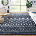 SAFAVIEH Arizona Shag Collection Area Rug - 11' x 15', Slate Blue & Ivory, Non-Shedding & Easy Cleaning, Plush Thick Pile, Ideal for Living Room, Bedroom, Dining Space (ASG741L)